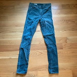 Gap Light Green Corduroy Wellfit Pants